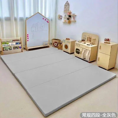 Leather Playmat Floor Mat Foldable Children Crawling Mat Household Seamless Floor Mats