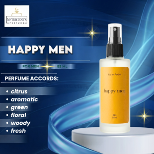 HAPPY MEN 85 ml Premium Oil Based Perfume High Quality Scent Long Lasting Inspired Fragrance EDP Pabango
