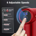 USB mini rechargeable fascia gun. Massage gun. Fascia gun electric massager. Relieve muscle massage. 