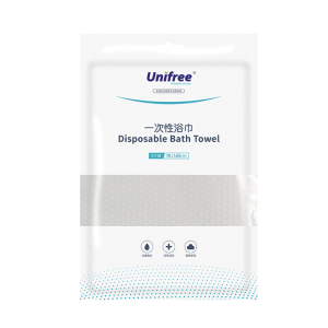 Unifree Disposable Bath Towels – towel bath Perfect for Travel & Hotel Use 100% Natural Pulp Individually Wrapped 100% Natural Pulp No Fluorescent Agents Individually Packaged 一次性浴巾旅行出差便携酒店加厚洗澡巾