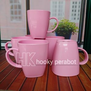 6 PCS GELAS GAGANG MELAMIN DINER  TEBAL KUAT DAN TAHAN BANTING