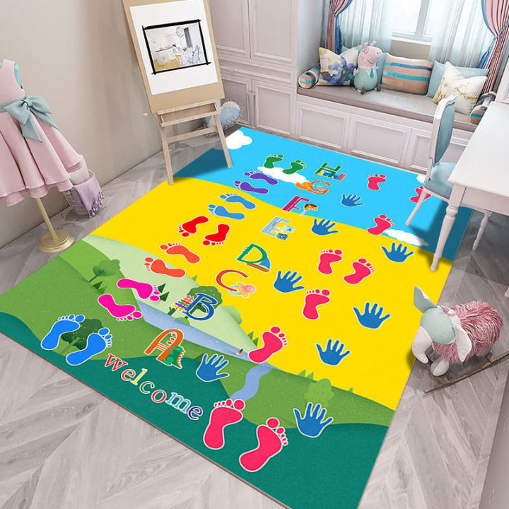 Kids Rugs for Playroom ABC Educational Area Mat Room Jumping House ...