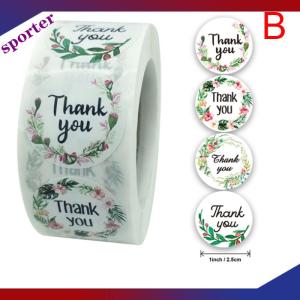Sporter ดอกไม้ขอบคุณสติ๊กเกอร์ป้ายของขวัญสติกเกอร์วันเกิดงานแต่งงาน
