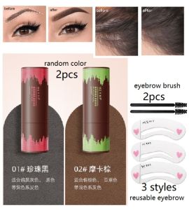 (buy 2 free 5)Hairline Powder/Hairline Repair Shadow Powder/Forehead and Temple Eyeshadow/Hair Powder/Brow Powder Contouring Eyebrow Stamp One Step Brow Stamp Shaping Kit Waterproof Long Lasting Eyebrow Stencil Hairline