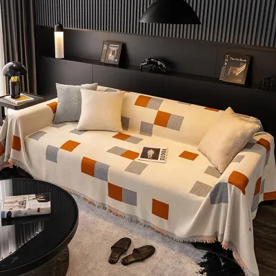 Chenille bọc ghế sofa vải tất cả các mùa phổ quát sofa hiện đại Khăn mền mèo chống trầy xước bọc ghế chăn 1 2 34 chỗ ngồi