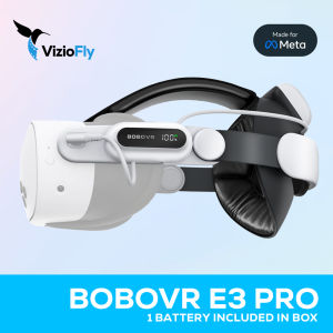 [SG] BOBOVR E3 Pro Super Strap VR Accessories works with Meta Quest 3 & 3S - 10000mAh Battery
