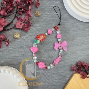 MERMAID PREMIUM Lanyard Tali Gantungan Gelang Strap HP Phone Charm Handphone Device Kamera Handmade Macaron Candy Lanyard Full Warna Korean Style Estetik Bracelet Beads Putri Duyung Ariel Celestia Aqua Oceana Luna