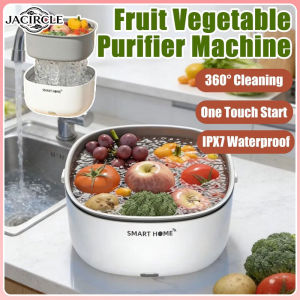 JACIRCLE Automatic Fruit Vegetable Purifier Machine Portable Waterproof Fruit Purifier Purification Food Washing Machine