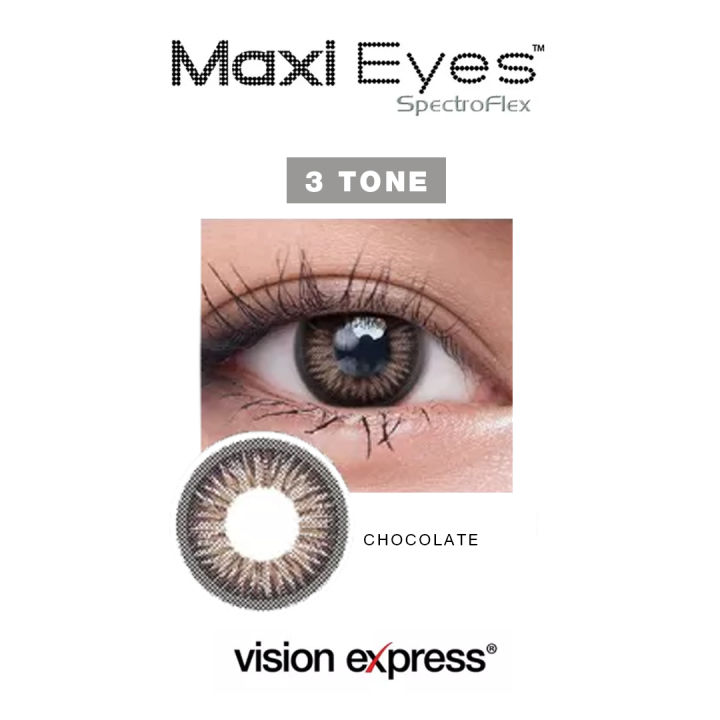 Vision Express Maxi Eyes 3 Tone Natural Series Colored Graded Contact