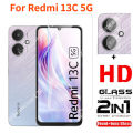 Đối với Redmi 13C 5G 4G 2024 2in 1 miếng dán bảo vệ màn hình bọc hoàn ...