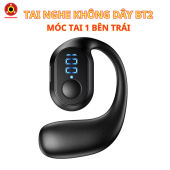 Tai Nghe Bluetooth 5.3 BT2 - Thiết Kế Đơn Móc Tai Trái Âm Thanh Sắc Nét Micro To Rõ Pin Bền Bỉ