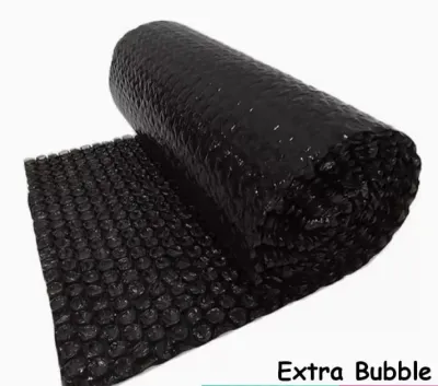 BUBBLE WRAP PACKING PEMBUNGKUS PENGAMAN PAKET WARNA HITAM