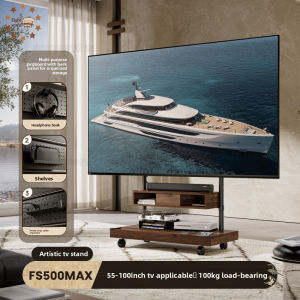 Compatible TV Console Cabinet Mobile TV Stand Floor Standing TV Cabinet Storage Cart With 65-100 Inch