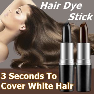 100% Original Pure Plant Hair Dye Stick One-time Fast Dyeing Hair Covering White Hair Hair Dye Hair Cream Pen Long Lasting