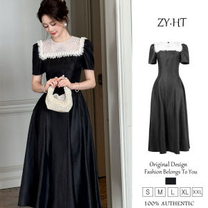 Zyht của phụ nữ ăn mặc Đầm đen Đầm ôm Viscose ăn mặc Đầm công sở lxury Dresses ĐẦM CƯỚI tham dự Dresses VÁY DỰ TIỆC váy dạ hội 21730