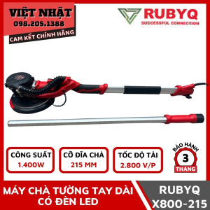 Máy chà tường tay dài Rubyq-X800-215 chính hãng có đèn Led hút bụi tự động - Máy xoa tường cán dài giá rẻ - Điện máy Việt Nhật