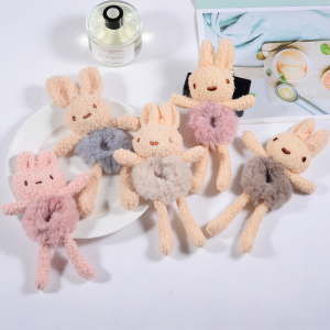 Harga Grosir - Ikat Rambut Wanita Anak Boneka Cute Bear And Rabbit Hair / Scrunchie Ikat Rambut Anak