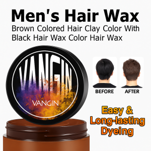 Color Hair Mud Soft and Moist Colorfast Hair Wax Natural Color Development White Long-lasting Styling