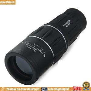 [Auto Vktech] 16x52 Handheld Monocular HD Optical Telescope 66M/8000M Zoom Long Range Spyglass Outdoor Binoculars Outdoor Camping Bird Watching Tools