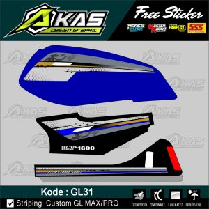 Striping GL Stiker GL Variasi Custom HOLOGRAM murah kode GL31