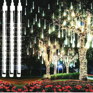 LED Light String Outdoor Light 8 Tubes LED Meteor Shower Lights LED String Lights Outdoor Waterproof Fairy Light Garden Decoration