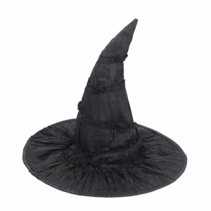 NALANILI Đen Mũ phù thủy Halloween Dơi nhện Chóe mũi Mũ chóp đen Vui vẻ Hoa hồng Mũ quỷ Tiệc Halloween
