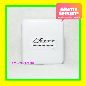 Naavagreen Silky Loose Powder 14 gram by dr Fredi Setyawan Original Skincare Makeup Bedak Wajah Tabur Natural