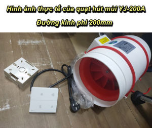 Quạt Thông Gió Đa Năng Hút Mùi Bếp Khói YJ-200A Công suất 130W - WorldMart