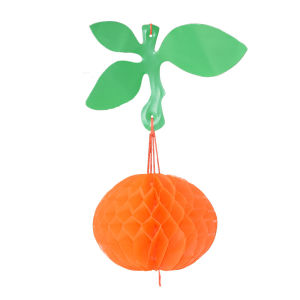 Đèn lồng Trái Cây Ngũ Quả Cam Dâu Đào Lê Táo trang trí lễ hội tết chất liệu nhựa sử dụng trong nhà và ngoài trời chịu nắng mưa size 12-15cmRx22cmD Loại tốt và dày