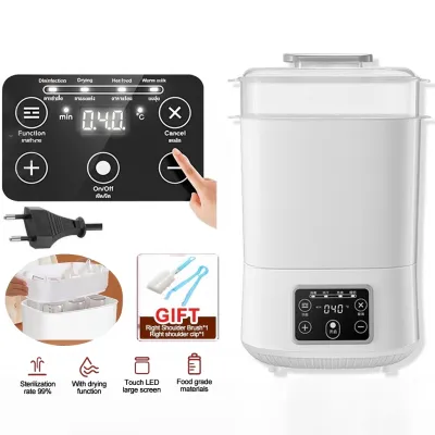 ArcticBreeze Multifunctional Baby Bottle Sterilizer-5-In-1 Steam Dryer & Warmer 99% Germ Elimination Large Capacity Electric Sterilizer