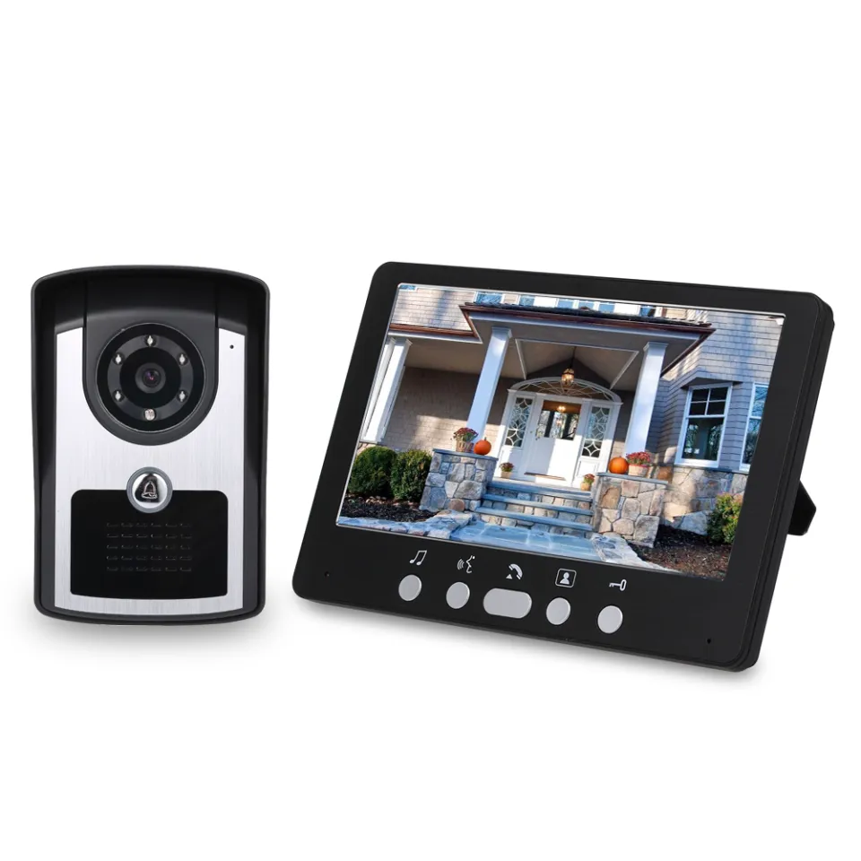 KKmoon inch Monitor HD Camera Video Door Phone Doorbell Intercom
