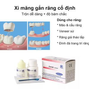 Xi măng nha khoa gắn cố định siêu chắc Tự dán chữa kép Độ bám dính vượt trội cho mão cầu và veneer sứ Nha khoa Dụng cụ nha sĩ Vật liệu phòng khám răng Chính hãng