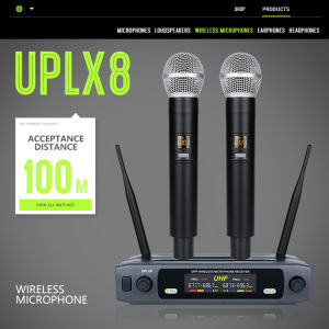 wireless microphone Frequency modulation mic karaoke mikrofon mike for singing Receiving distance 50 meters Imported microphone core high fidelity sound quality