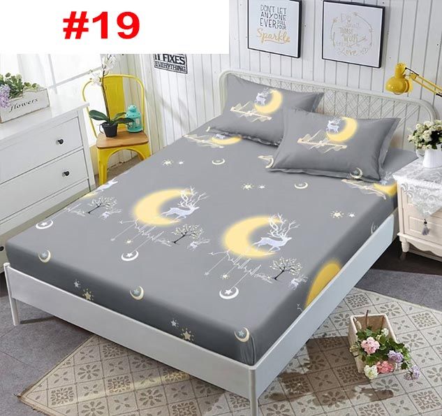 New arrived full garterize 1 pc bedsheet Single/Double/Queen/king size ...
