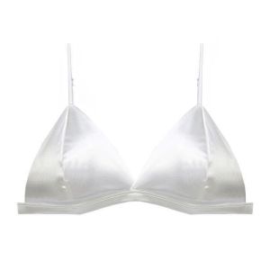 OQEWPI ระบายอากาศได้ดี ชุดชั้นใน ไร้รอยต่อ ลึก V-รูปร่าง ห่อหน้าอก ท่อบน ความงามด้านหลัง บราผ้าซาติน ยกทรงผู้หญิง ดันขึ้น bralette