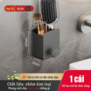MEIDOO Giá để đồ nhà vệ sinh Ống đựng lược không khoan Giá để kem đánh răng bàn chải đánh răng gắn tường