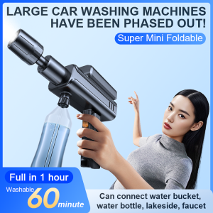 Motorcycle wireless car wash machine with powerful high-pressure jet portable household lithium battery car wash machine 43200MWh rechargeable battery pressure water jet cleaning for cars bicycles balconies gardening storage boxes