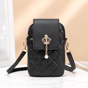 BELLERY Single Shoulder Phone Messenger Bag PU Leather Pocket Pouch Women Mini Bag Girls Storage Bag Mini Ladies Crossbody Bag Women