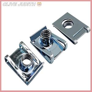 CISWGE 10ชิ้น M4 M5 M6 M8สปริงรถยนต์เหล็กชนิด U คลิปกับเกลียว8mm 5mm 6mm 4mm