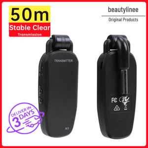 Muslady【Ready Stock】Professional Wireless Guitar Transmitter Receiver Bass System Rechargeable Portable Audio Transmitter for Electric Guitar Bass