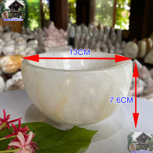 Bát đá thạch anh giúp làm sạch tinh thần và xua tan muộn phiền nặng 1.06Kg-13cm B61