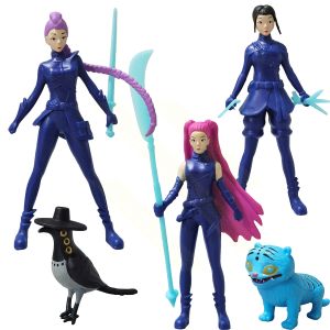 5/6/8/12pcs Set Kpop Demon Hunters Action Figure Toy Derpys Tiger Rumi Mira Zoey Sussy Figurine Doll for Fans Gift