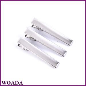 WOADA 50pcs Metal Alligator Hair Clips Bow Teethed Barrette Crocodile Clamp DIY Clip