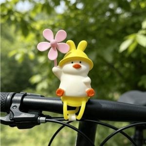 MAKERVY Photography Prop Windmill Duck Pendant Yellow Hanging Installation Bicycle Ornament Cute Baby Cart Decoration Kids