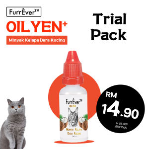 FURREVER OILYEN Minyak Kelapa Dara untuk Kucing Virgin Coconut Oil for Cat VCO for Cat Trial Pack