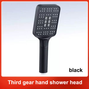Liquid silicone pressurized starry sky explosive square bathroom top spray showerhead handheld showerhead set