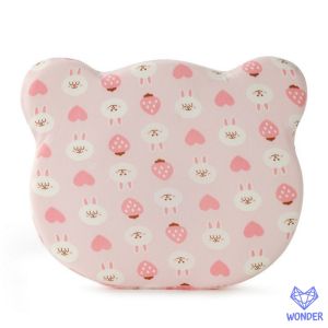 หมอนหลุมหัวสวย ปลอกผ้าฝ้าย(ถอดได้) หมอนหลุมหัวทุย หมอนหลุม ช่วยป้องกันหัวแบน นุ่มนิ่มน่ารัก หมอนทรงมิกกี้ ของใช้เด็กแรกเกิด OK103