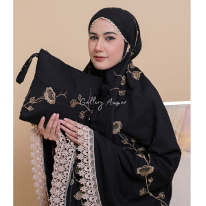 AMMAR - Mukena Dewasa Premium Bordir Mewah Akifa