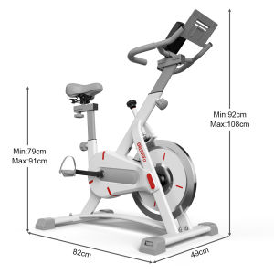 OneTwoFit Spinning Bike Exercise Stationary bike Indoor 12KG Flywheel with LCD Monitor Adjustable Seat Home Cardio Workout exercise equipment Gym Weight Loss Tool