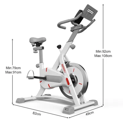 OneTwoFit Spinning Bike home Exercise bikes Indoor Exercise Bike with LCD Monitor Adjustable Seat Home Cardio Workout exercise equipment Gym